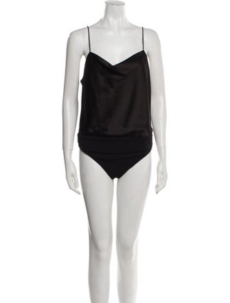 Alice + Olivia Cowl Neck Sleeveless Bodysuit