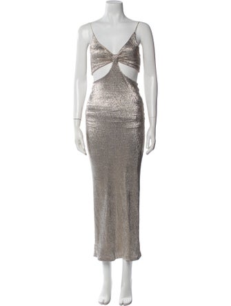 Alice + Olivia Printed Long Dress