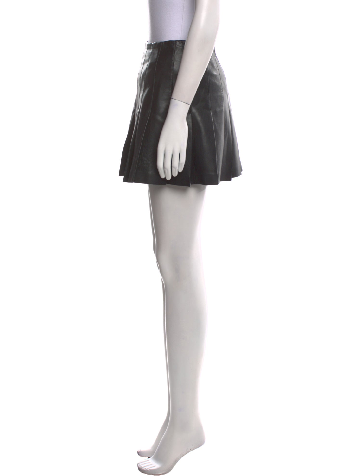 Alice + Olivia Pleated Accents Mini Skirt