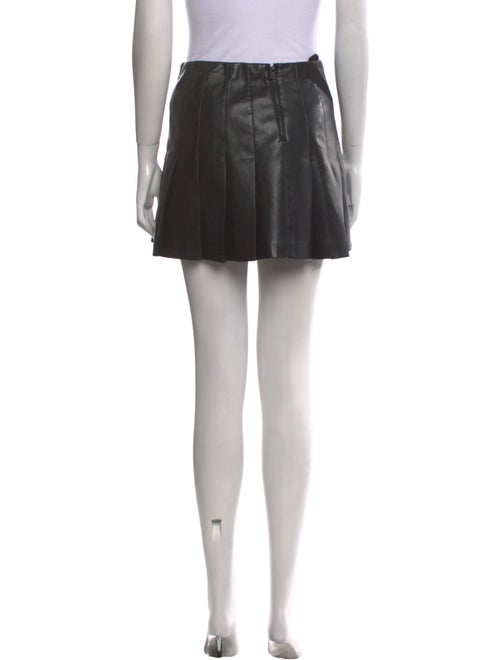 Alice + Olivia Pleated Accents Mini Skirt
