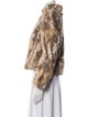 Alice + Olivia Printed Faux Fur Jacket
