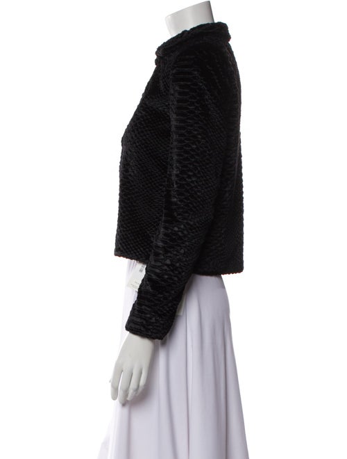 Alice + Olivia Faux Fur Tweed Pattern Jacket