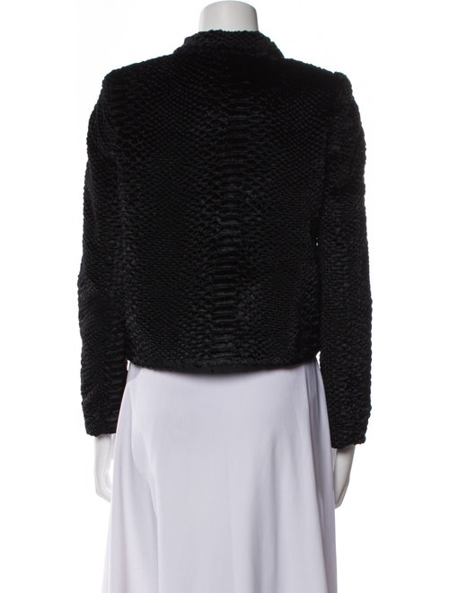 Alice + Olivia Faux Fur Tweed Pattern Jacket