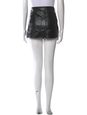 Alice + Olivia Pleated Accents Mini Skirt