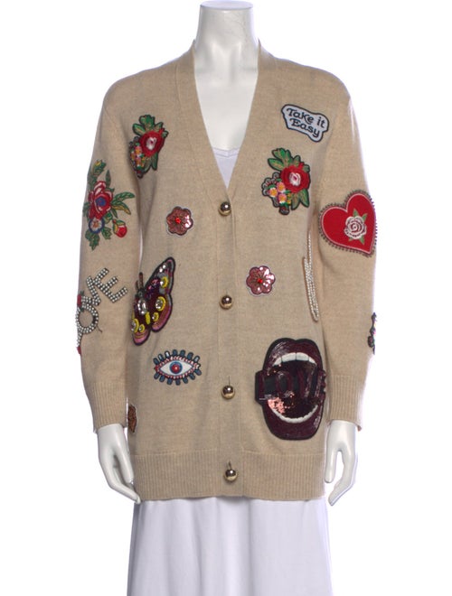 Alice + Olivia Wool Printed Sweater