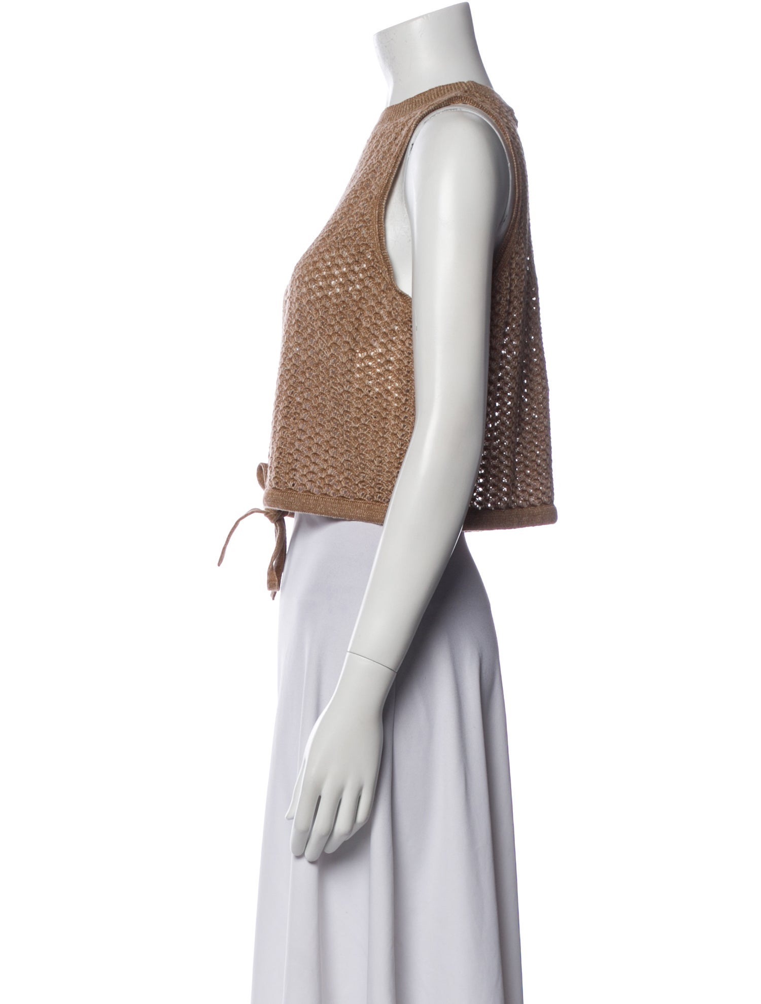 Alice + Olivia Linen Crew Neck Sweater