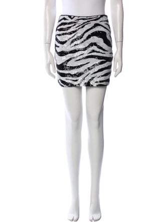 Alice + Olivia Animal Print Mini Skirt
