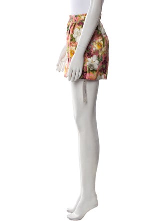 Alice + Olivia Floral Print Mini Shorts