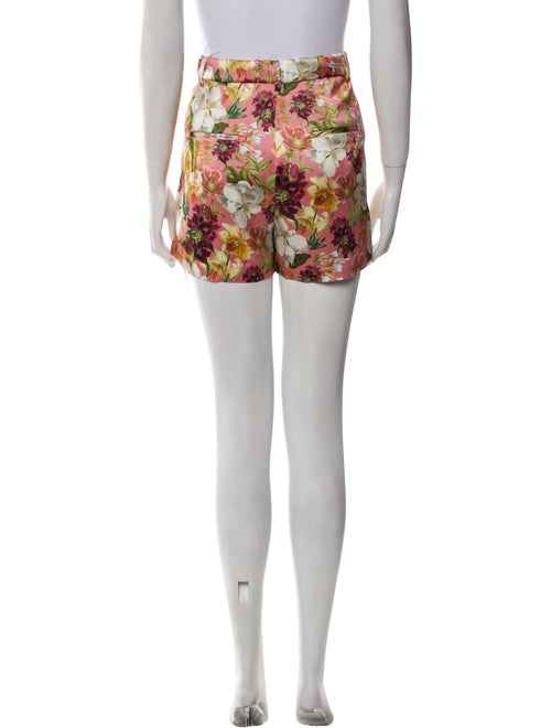Alice + Olivia Floral Print Mini Shorts
