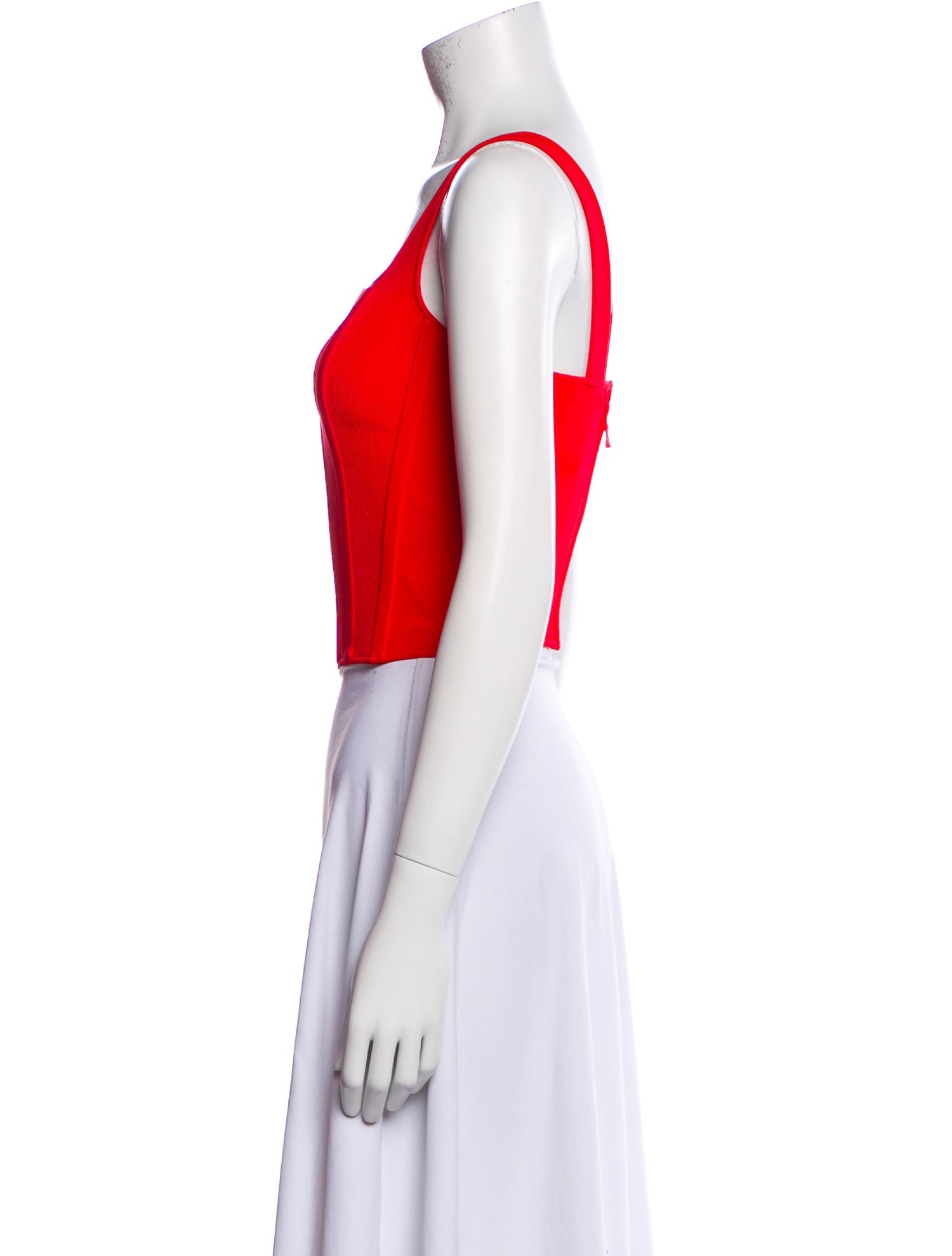 Alice + Olivia Square Neckline Sleeveless Crop Top w/ Tags