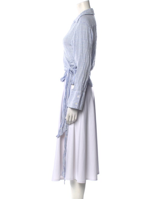 Alice + Olivia Striped V-Neck Crop Top