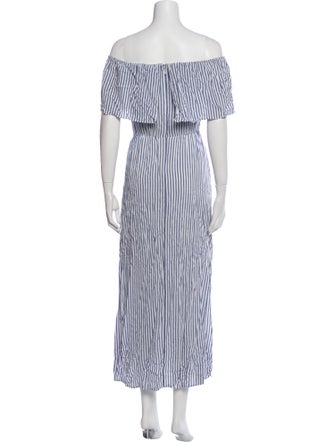 Alice + Olivia Striped Midi Length Dress