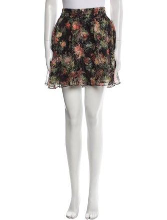 Alice + Olivia Silk Mini Skirt
