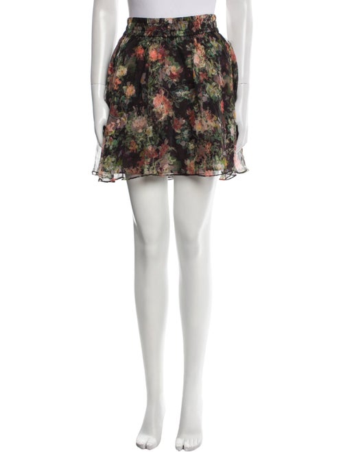 Alice + Olivia Silk Mini Skirt