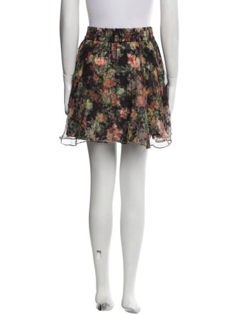 Alice + Olivia Silk Mini Skirt
