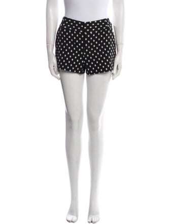 Alice + Olivia Polka Dot Print Mini Shorts