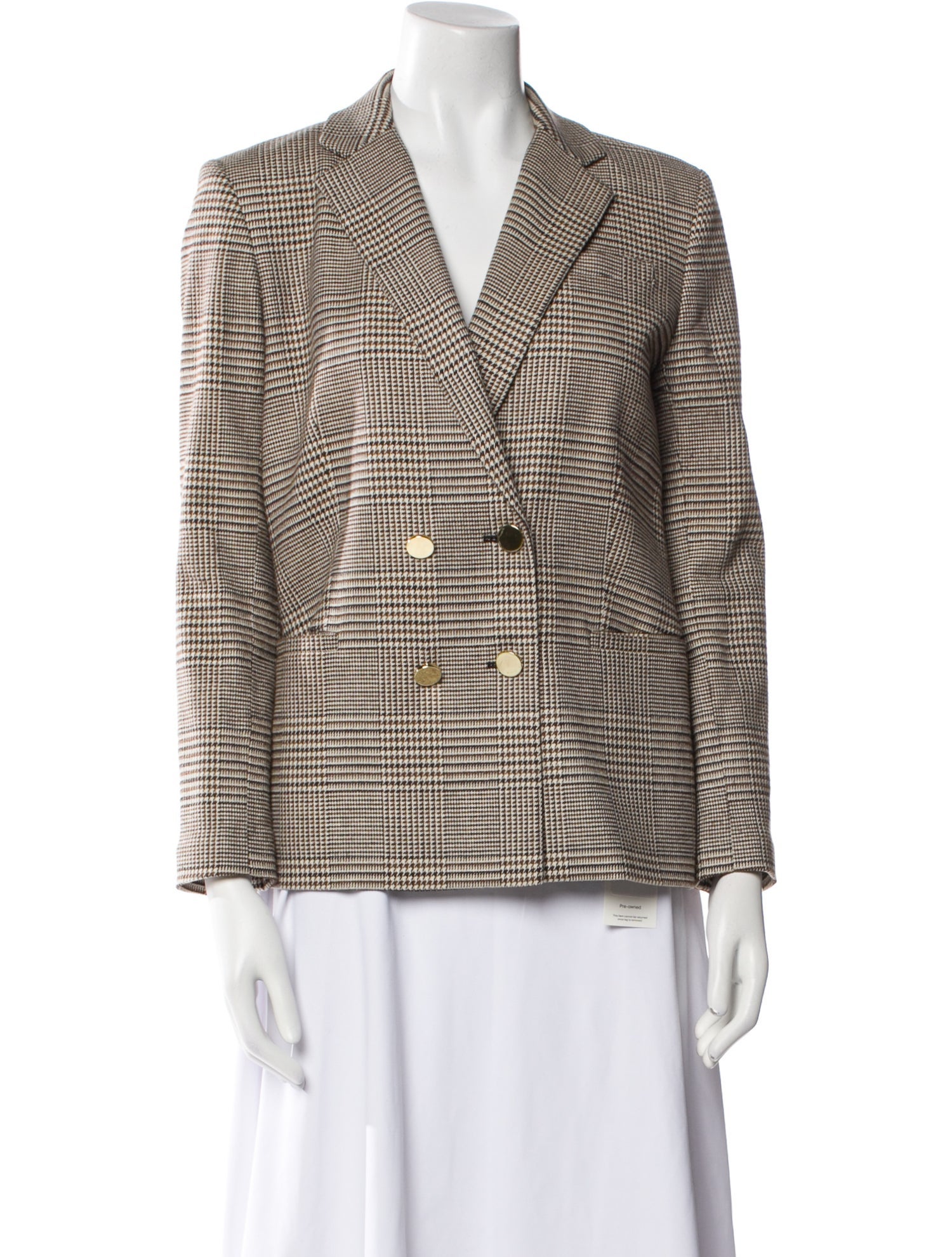 Alice + Olivia Plaid Print Blazer