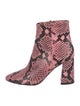 Alice + Olivia Leather Printed Boots