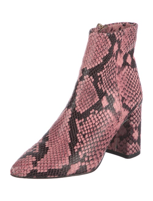 Alice + Olivia Leather Printed Boots