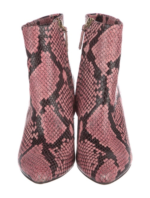 Alice + Olivia Leather Printed Boots