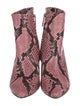 Alice + Olivia Leather Printed Boots