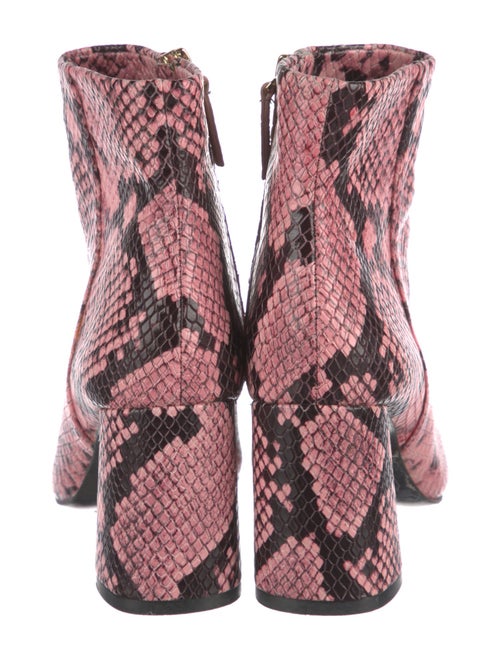 Alice + Olivia Leather Printed Boots