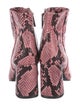 Alice + Olivia Leather Printed Boots