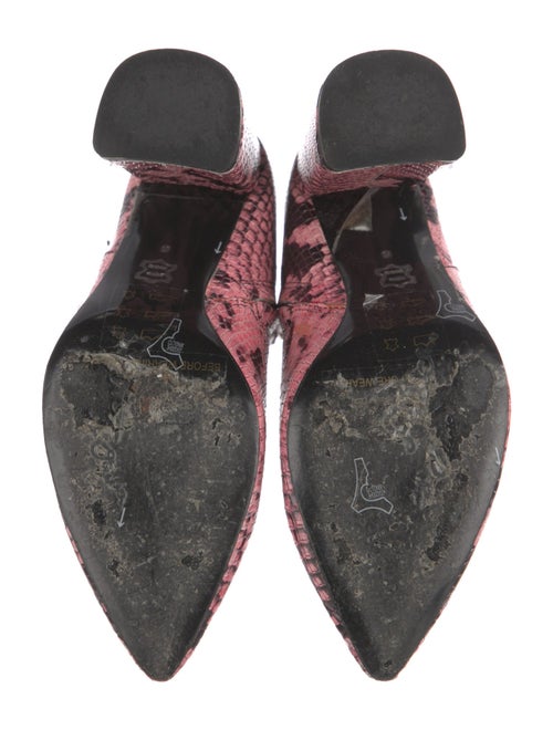 Alice + Olivia Leather Printed Boots