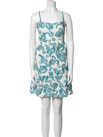 Alice + Olivia Paisley Print Mini Dress