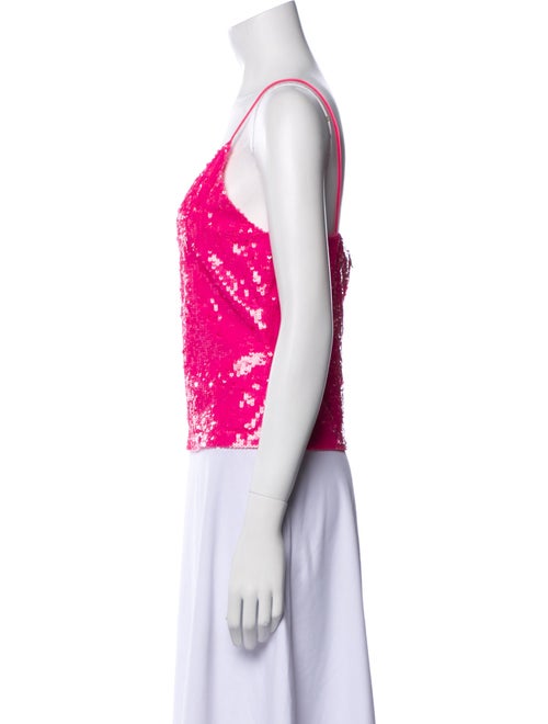 Alice + Olivia Printed V-Neck Top