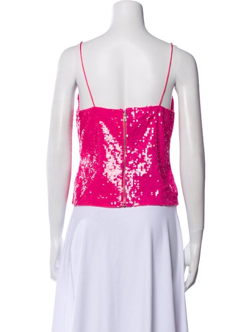 Alice + Olivia Printed V-Neck Top