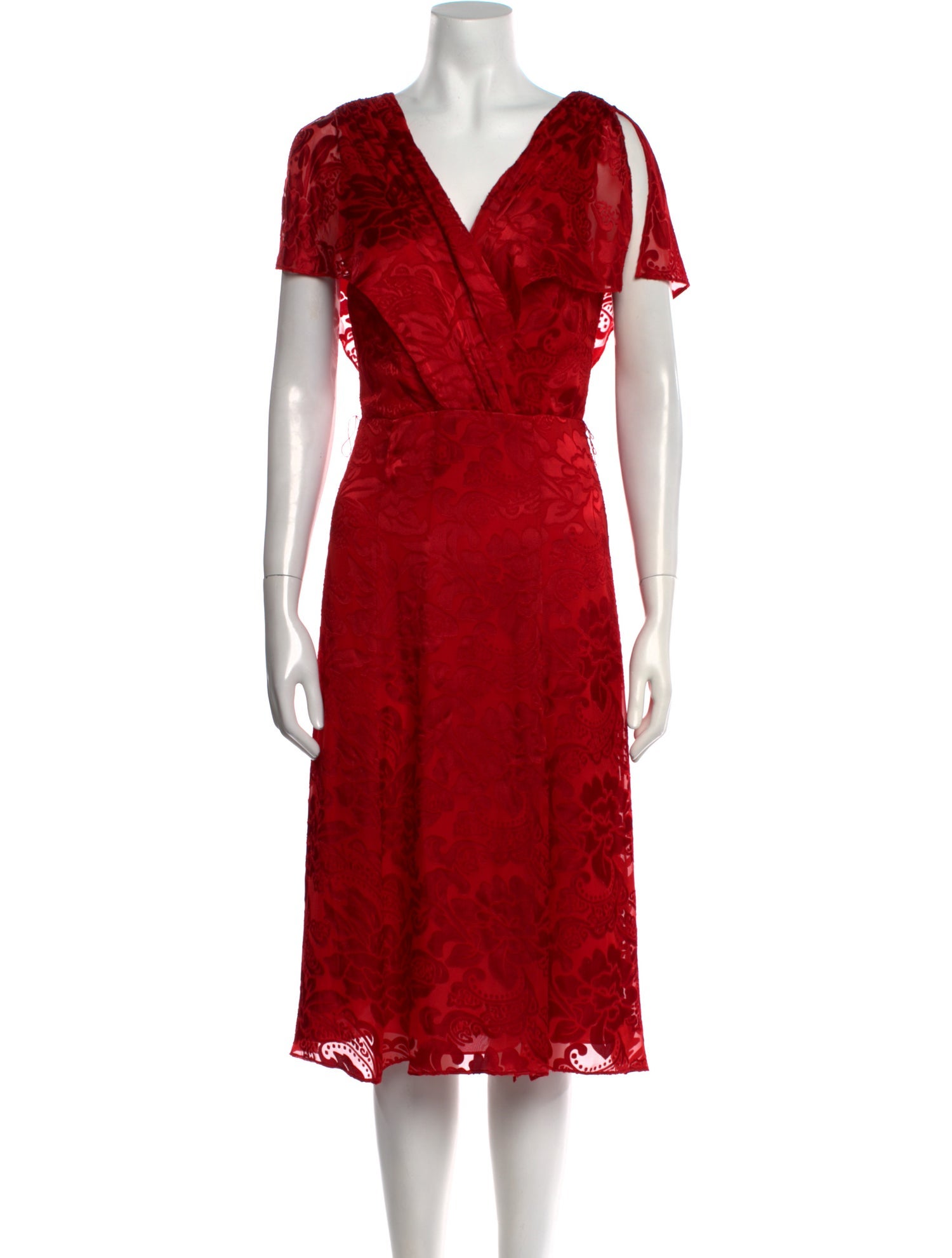 Alice + Olivia Silk Midi Length Dress