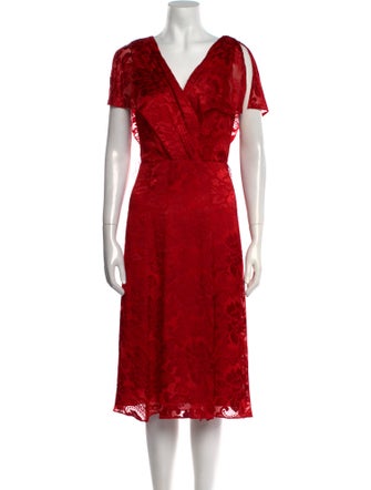Alice + Olivia Silk Midi Length Dress