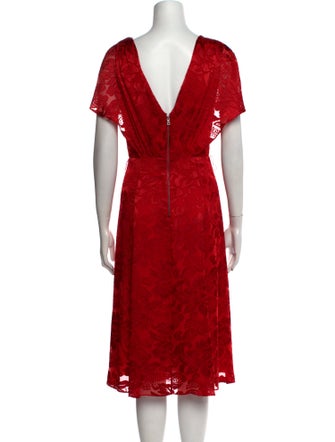 Alice + Olivia Silk Midi Length Dress