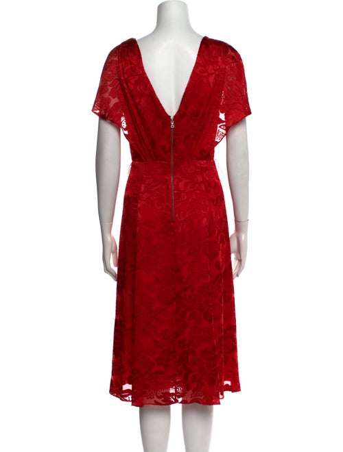 Alice + Olivia Silk Midi Length Dress