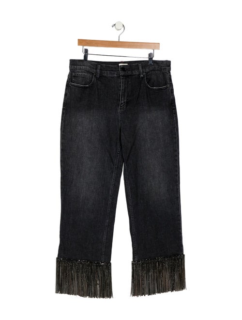 Alice + Olivia High-Rise Wide Leg Jeans