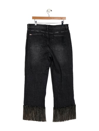 Alice + Olivia High-Rise Wide Leg Jeans