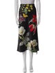 Alice + Olivia Floral Print Midi Length Skirt