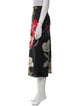 Alice + Olivia Floral Print Midi Length Skirt