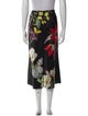 Alice + Olivia Floral Print Midi Length Skirt