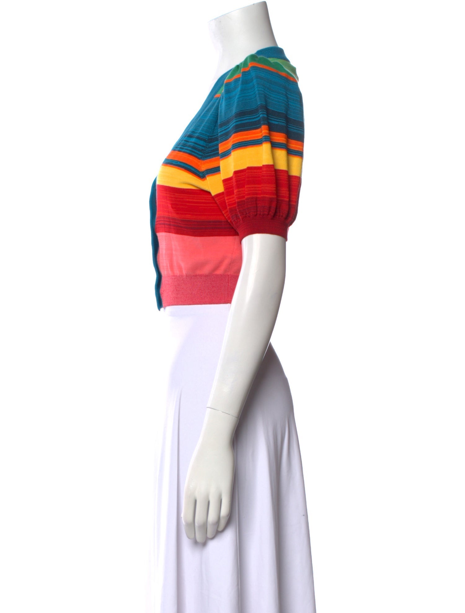 Alice + Olivia Striped V-Neck Sweater w/ Tags