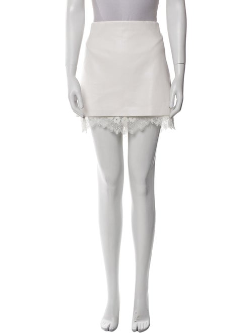 Alice + Olivia Lace Trim Embellishment Mini Skirt
