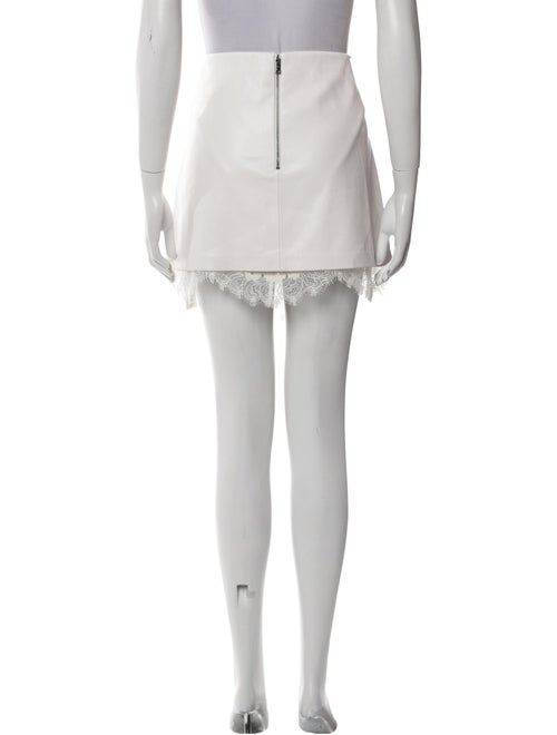 Alice + Olivia Lace Trim Embellishment Mini Skirt