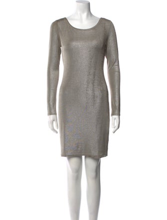 Alice + Olivia Scoop Neck Mini Dress