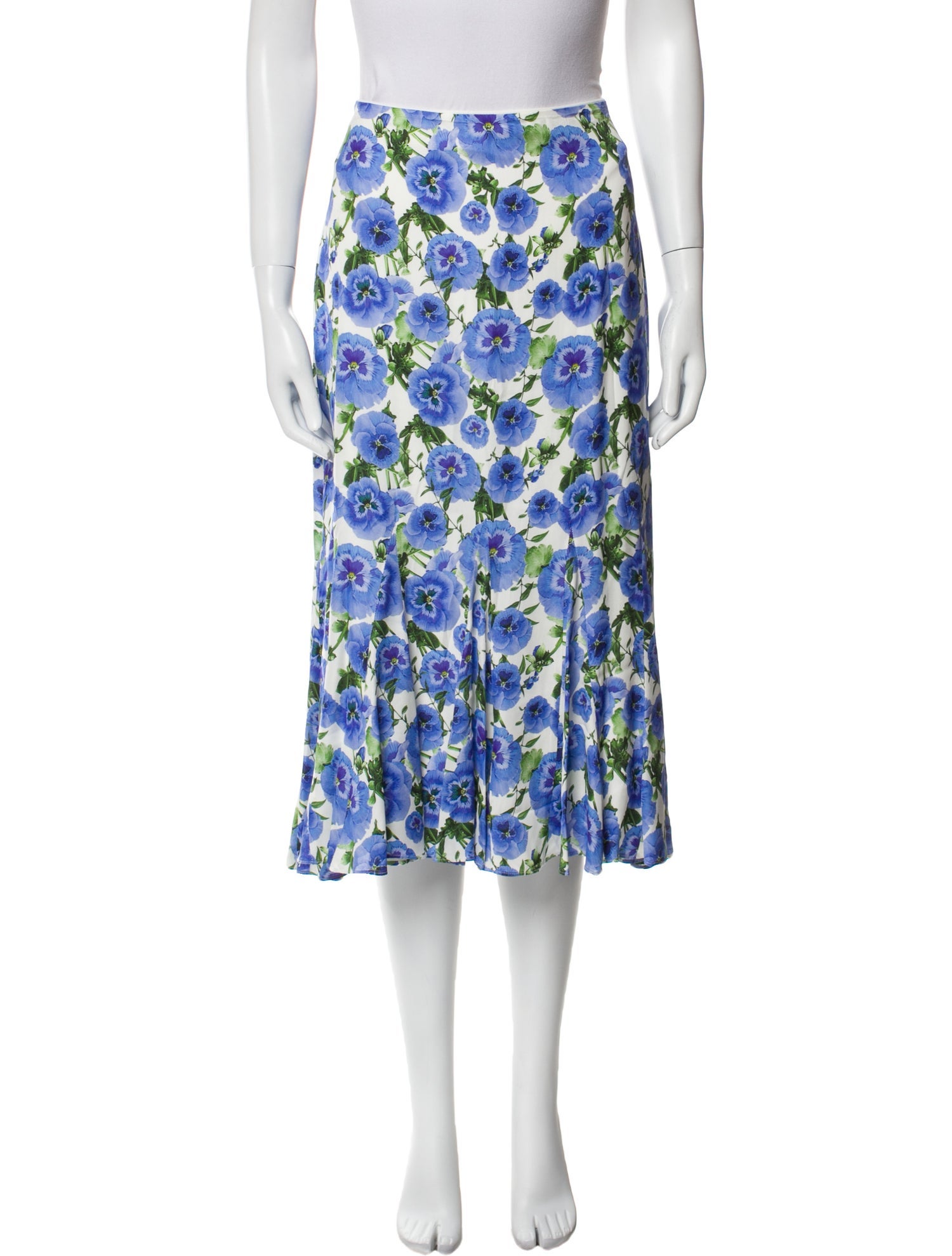 Alice + Olivia Floral Print Midi Length Skirt w/ Tags