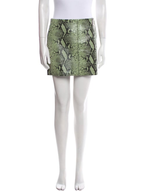 Alice + Olivia Lamb Leather Mini Skirt