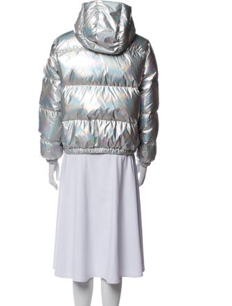 Alice + Olivia Nylon Printed Down Jacket