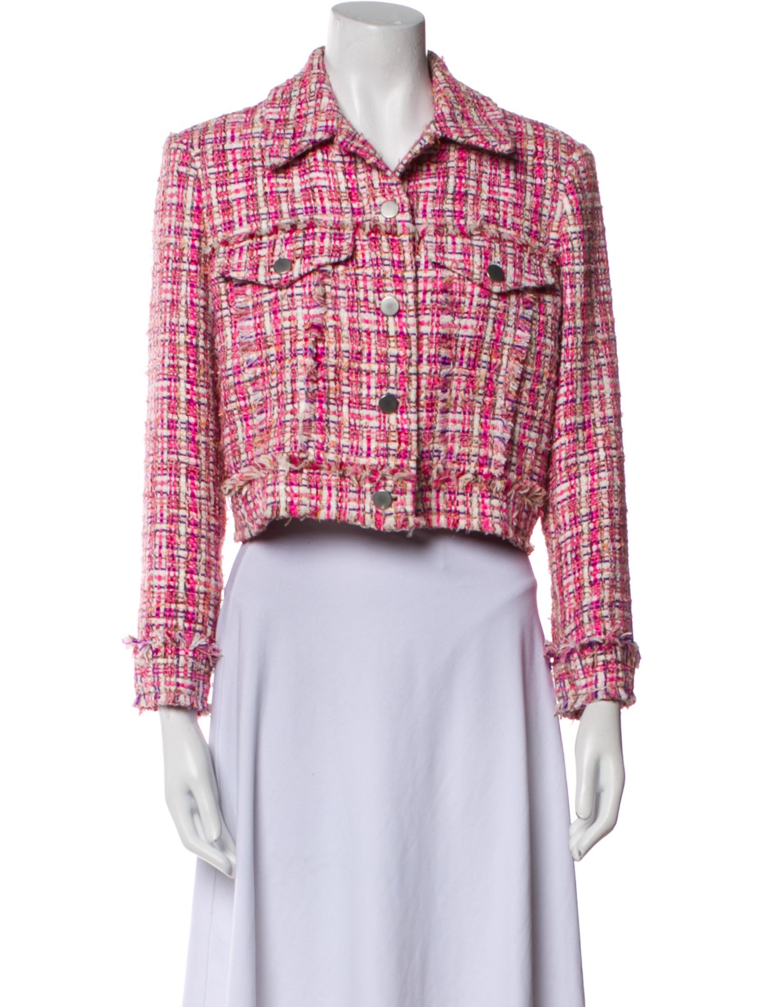 Alice + Olivia Tweed Pattern Bolero