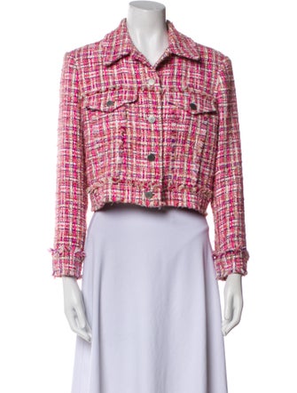 Alice + Olivia Tweed Pattern Bolero