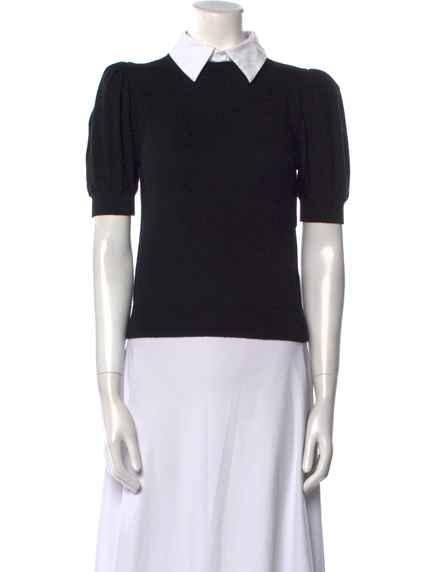 Alice + Olivia Wool Short Sleeve Polo